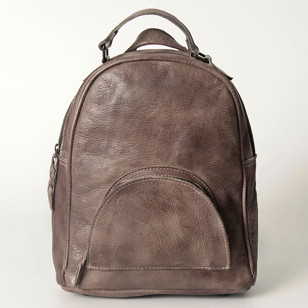 Never Mind Backpack Vintage Handmade Genuine Cowhide Leather