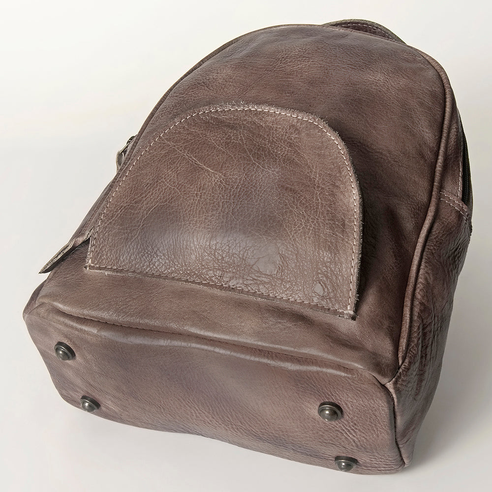 Never Mind Backpack Vintage Handmade Genuine Cowhide Leather