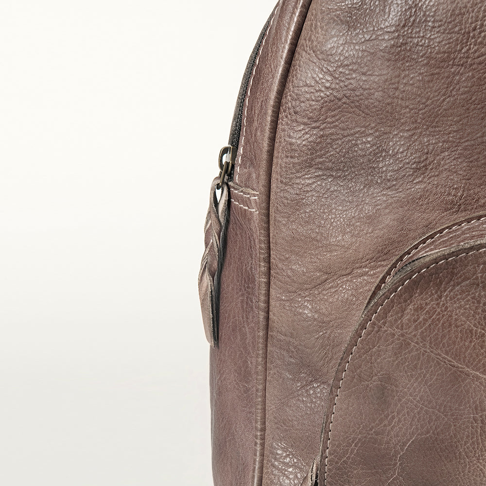 Never Mind Backpack Vintage Handmade Genuine Cowhide Leather