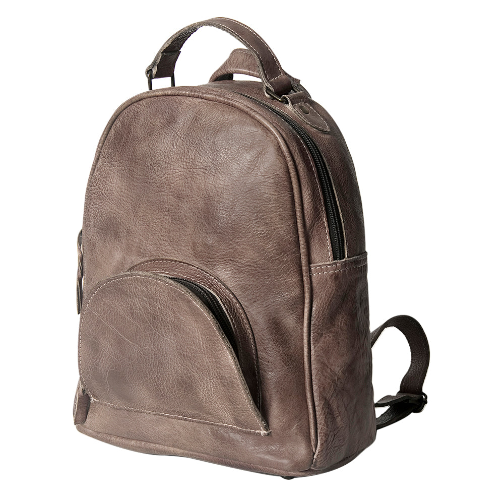 Never Mind Backpack Vintage Handmade Genuine Cowhide Leather