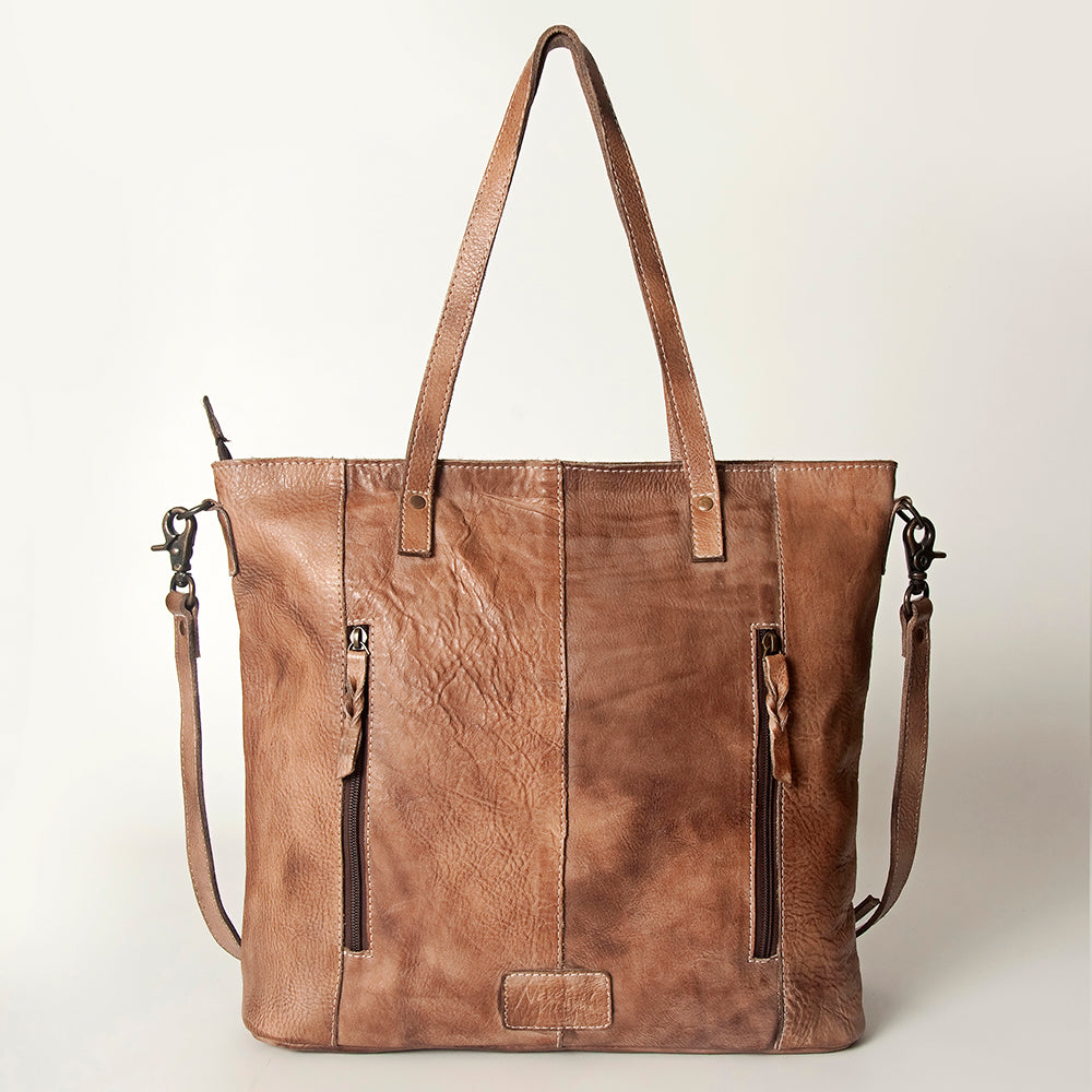 Never Mind Nmbg120A Tote Vintage Handmade Genuine Cowhide Leather Women Bag Western Handbag Purse