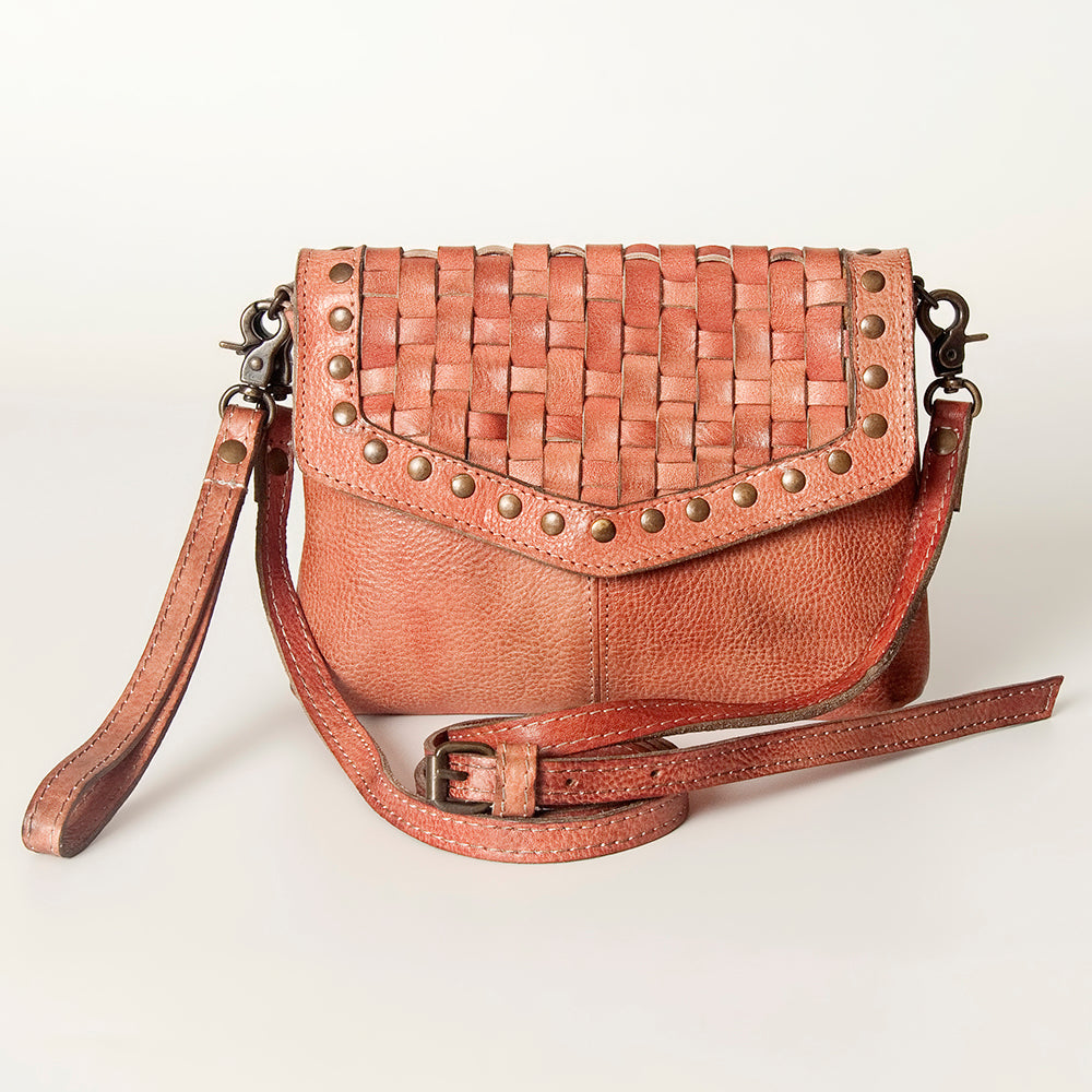 Never Mind Crossbody Vintage Handmade Genuine Cowhide Leather