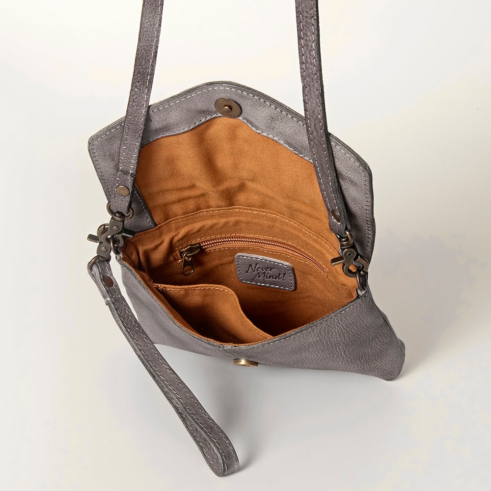 Never Mind Crossbody Vintage Handmade Genuine Cowhide Leather
