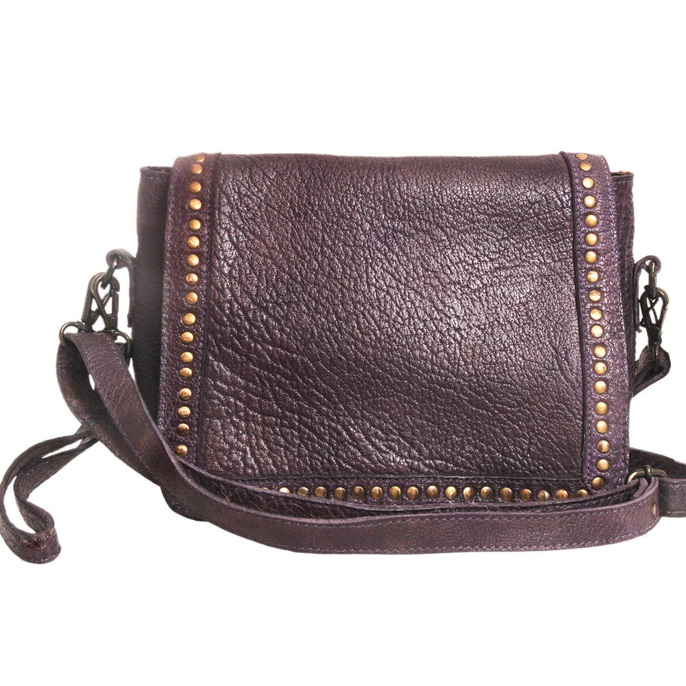 Never Mind Crossbody Vintage Handmade Genuine Cowhide Leather