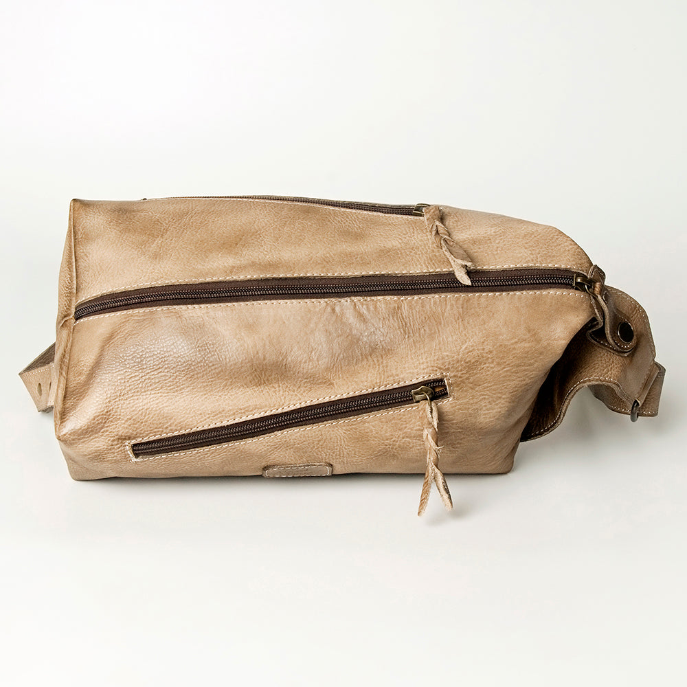 Never Mind Tote Vintage Handmade Genuine Cowhide Leather