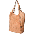 Never Mind Tote Vintage Handmade Genuine Cowhide Leather