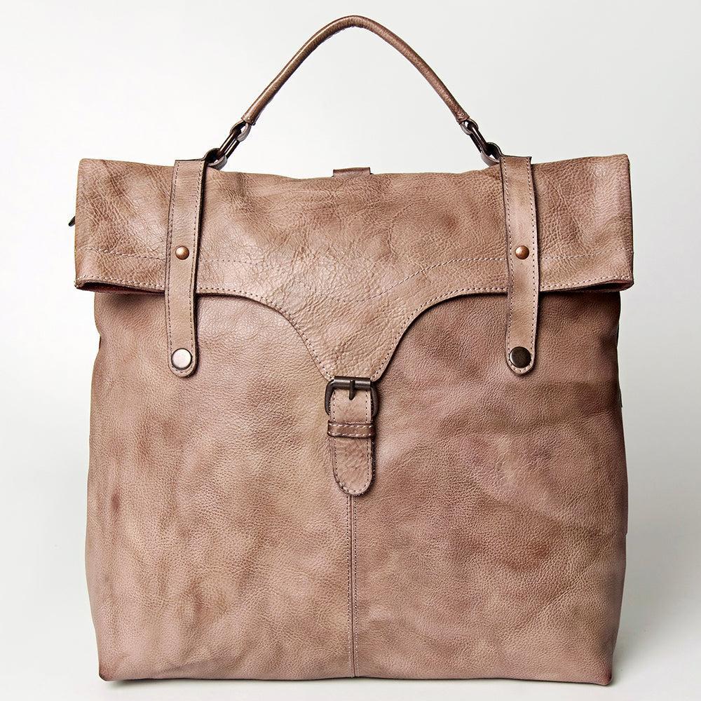 Never Mind Backpack Vintage Handmade Genuine Cowhide Leather