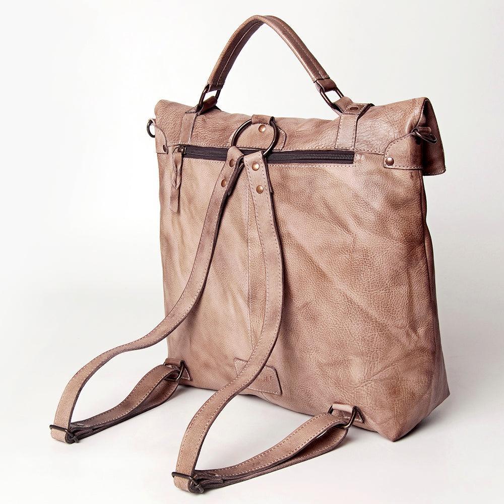 Never Mind Backpack Vintage Handmade Genuine Cowhide Leather
