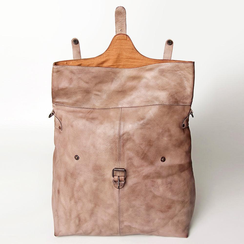 Never Mind Backpack Vintage Handmade Genuine Cowhide Leather