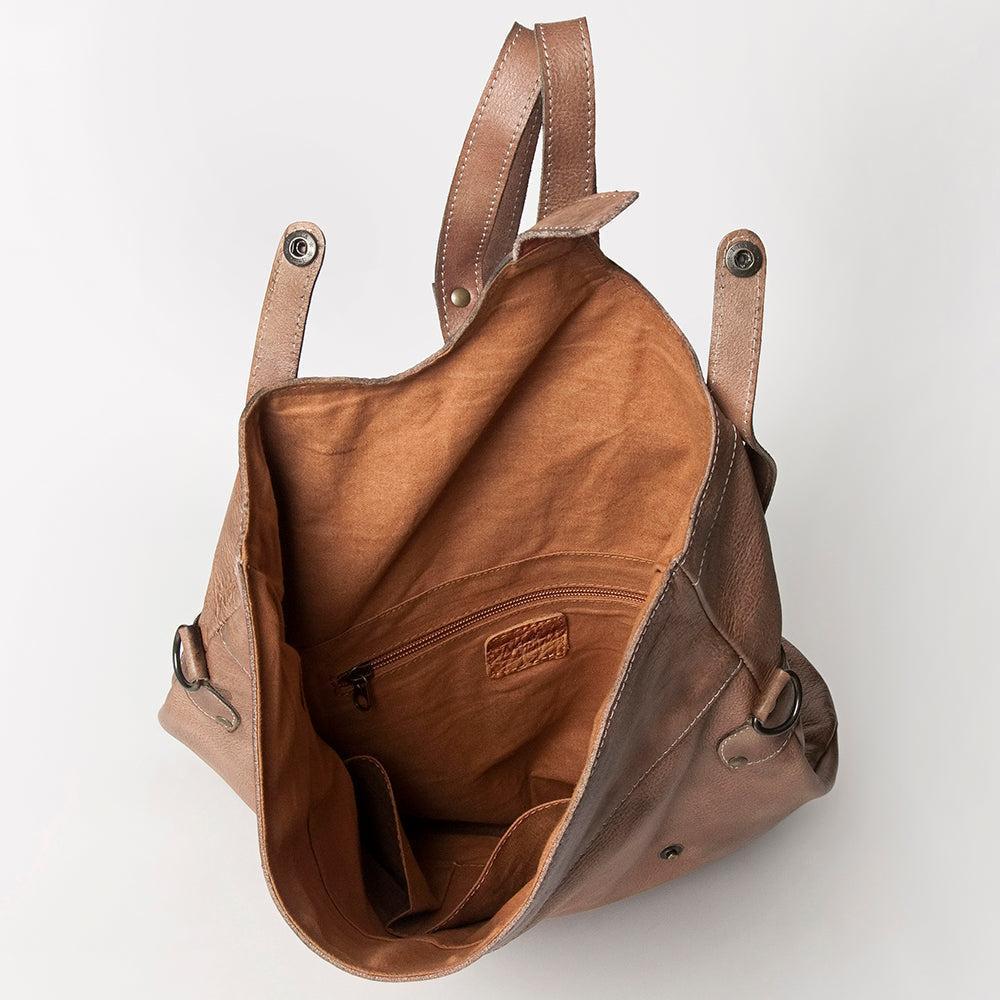 Never Mind Backpack Vintage Handmade Genuine Cowhide Leather