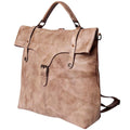 Never Mind Backpack Vintage Handmade Genuine Cowhide Leather
