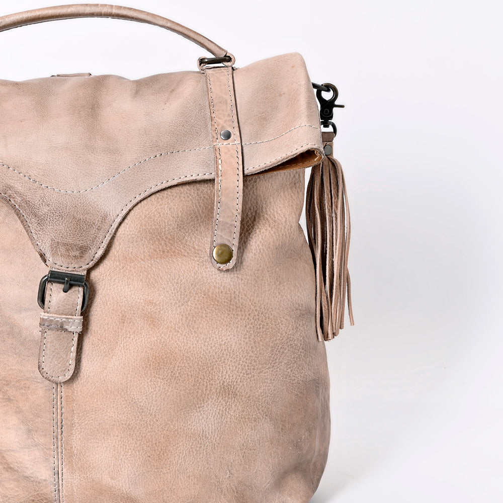 Never Mind Backpack Vintage Handmade Genuine Cowhide Leather