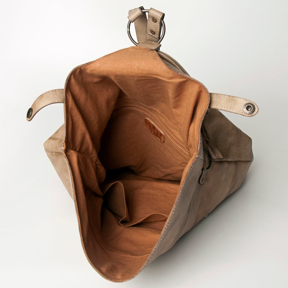 Never Mind Backpack Vintage Handmade Genuine Cowhide Leather