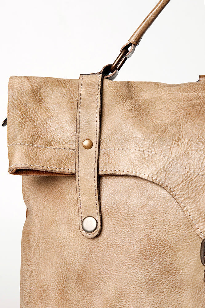 Never Mind Backpack Vintage Handmade Genuine Cowhide Leather