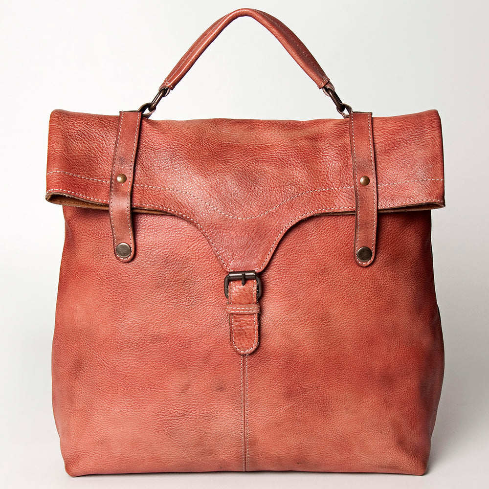 Never Mind Backpack Vintage Handmade Genuine Cowhide Leather
