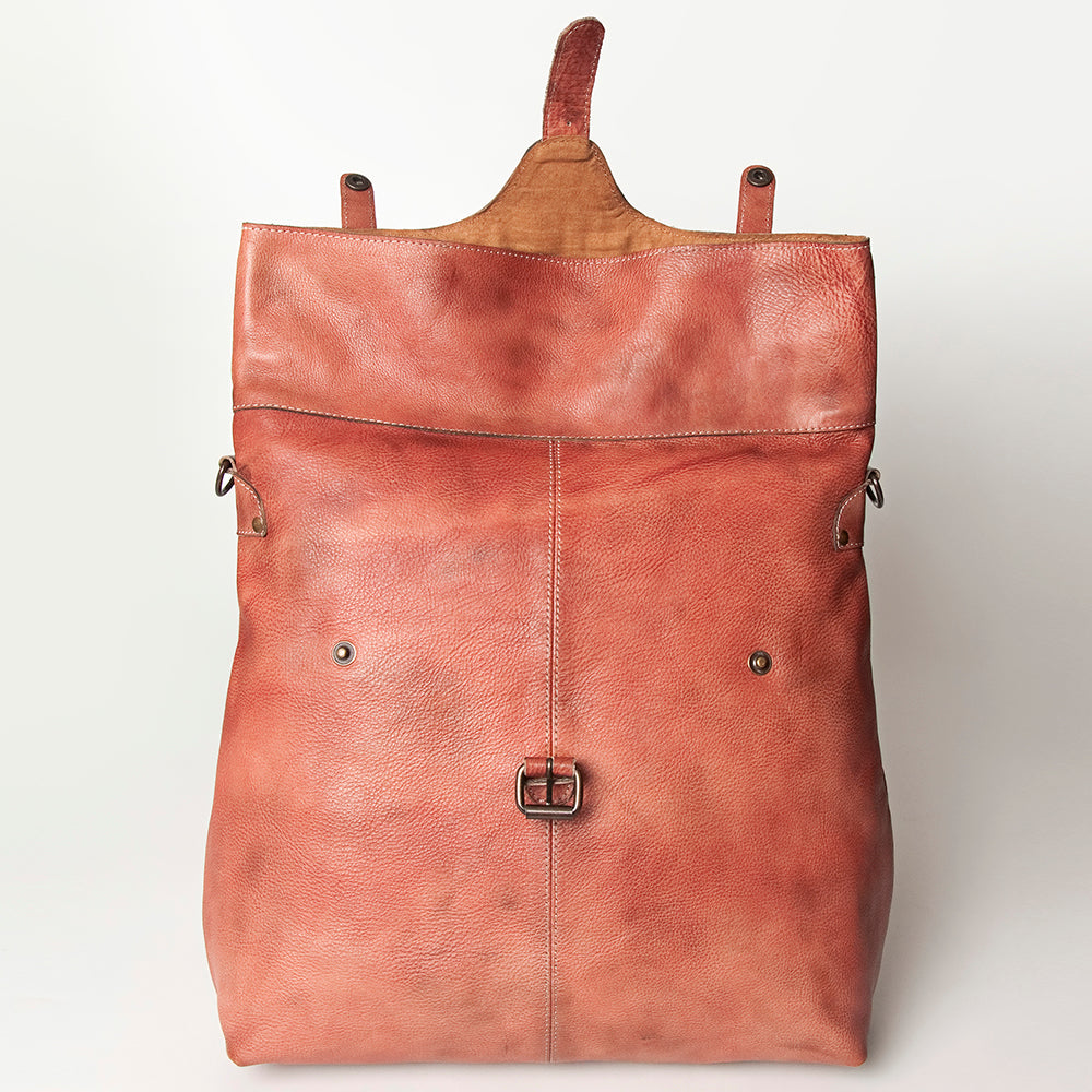 Never Mind Backpack Vintage Handmade Genuine Cowhide Leather