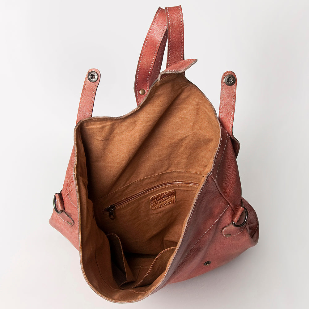 Never Mind Backpack Vintage Handmade Genuine Cowhide Leather