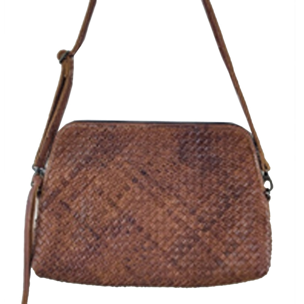 Never Mind Crossbody Vintage Handmade Genuine Cowhide Leather