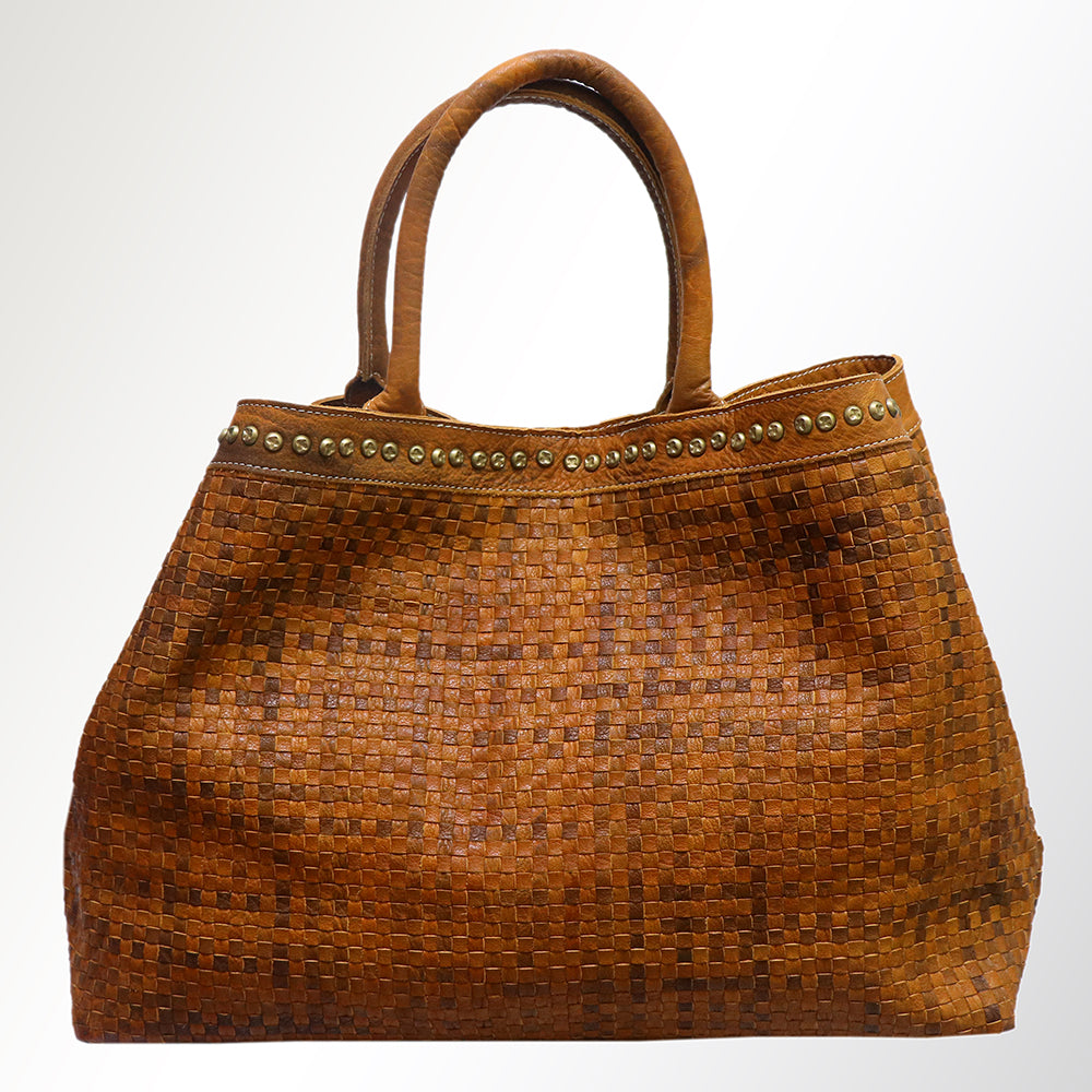 Never Mind Nmbgm108A Tote Vintage Handmade Genuine Cowhide Leather Women Bag Western Handbag Purse