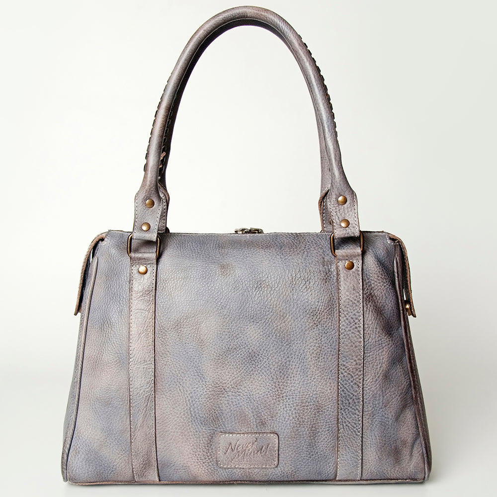 Never Mind Tote Vintage Handmade Genuine Cowhide Leather
