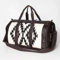 American Darling Duffel Saddle Blanket Genuine Leather Western Women Bag | Handbag Duffle Weekend Travel Bags for