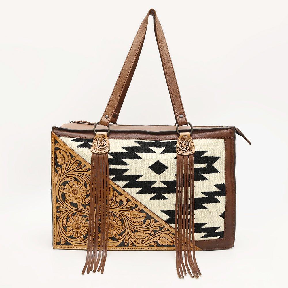 American Darling Hand Tooled Hair-On Genuine Leather