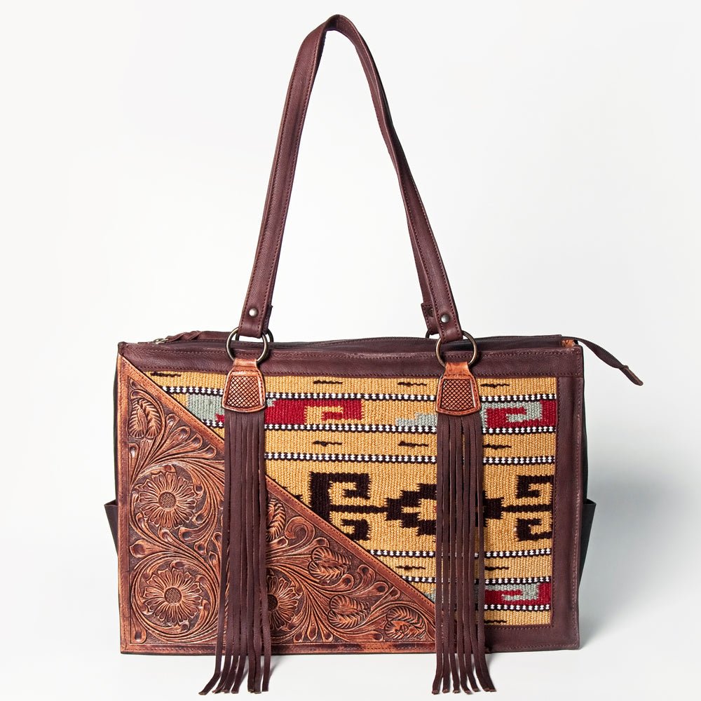 American Darling Hand Tooled Hair-On Genuine Leather