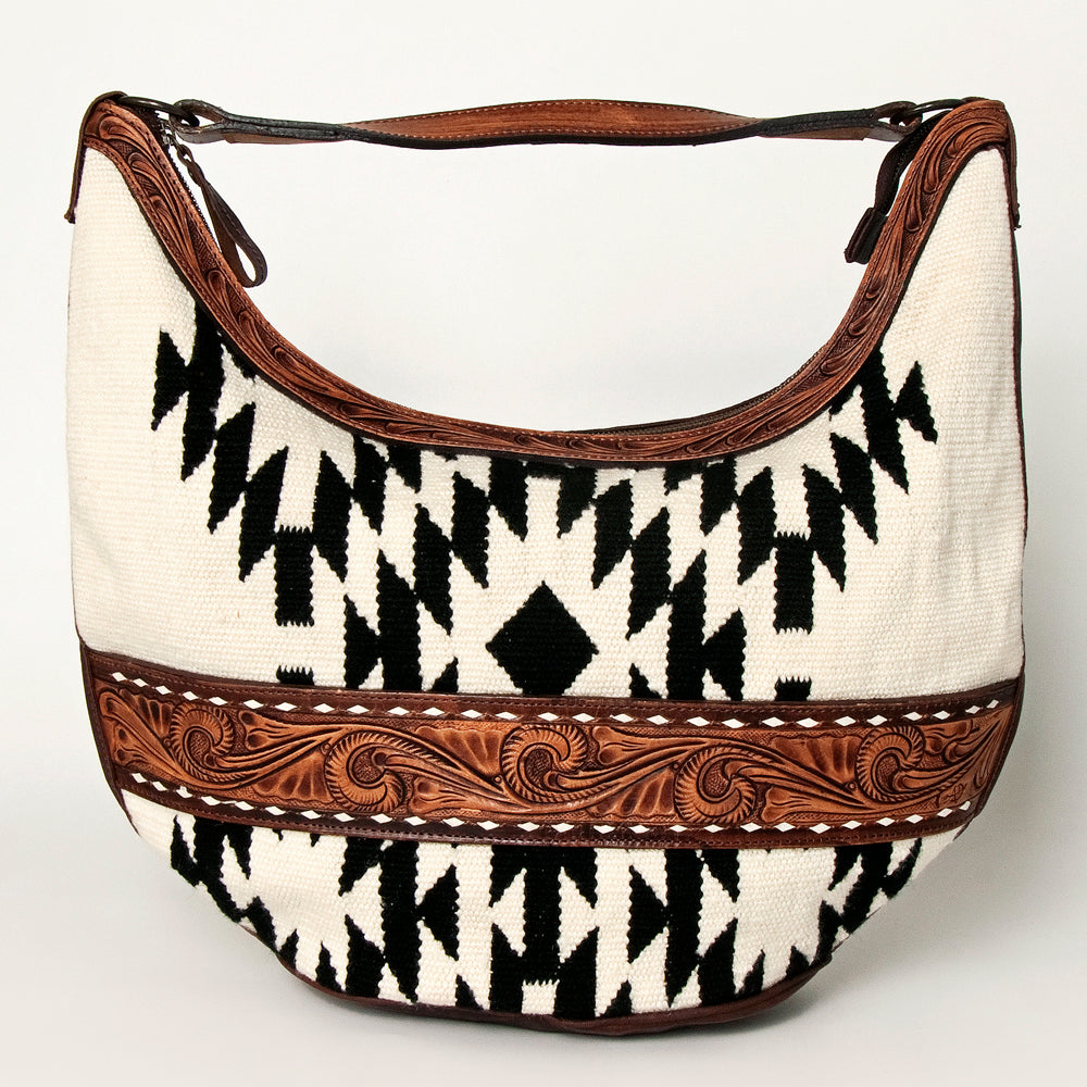 American Darling Hobo Hand Tooled Hair-on Genuine Leather