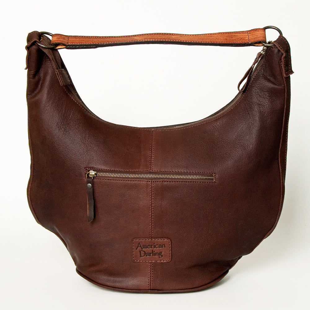 American Darling Hobo Hand Tooled Hair-on Genuine Leather