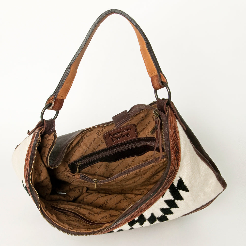 American Darling Hobo Hand Tooled Hair-on Genuine Leather