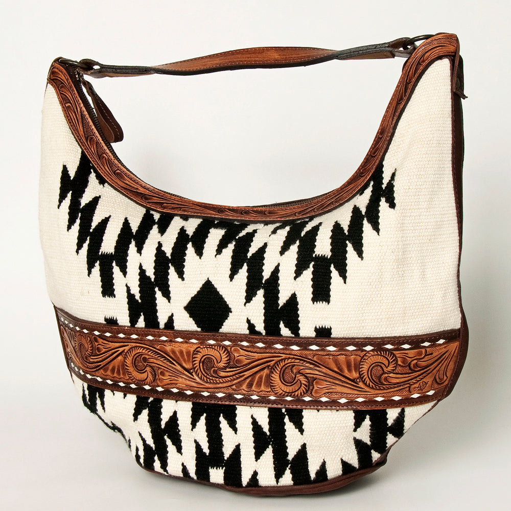 American Darling Hobo Hand Tooled Hair-on Genuine Leather
