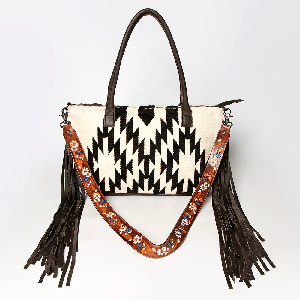 American Darling Crossbody Saddle Blanket Genuine Leather