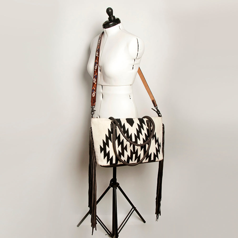 American Darling Crossbody Saddle Blanket Genuine Leather
