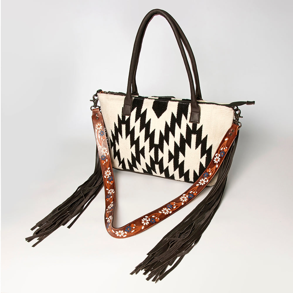 American Darling Crossbody Saddle Blanket Genuine Leather