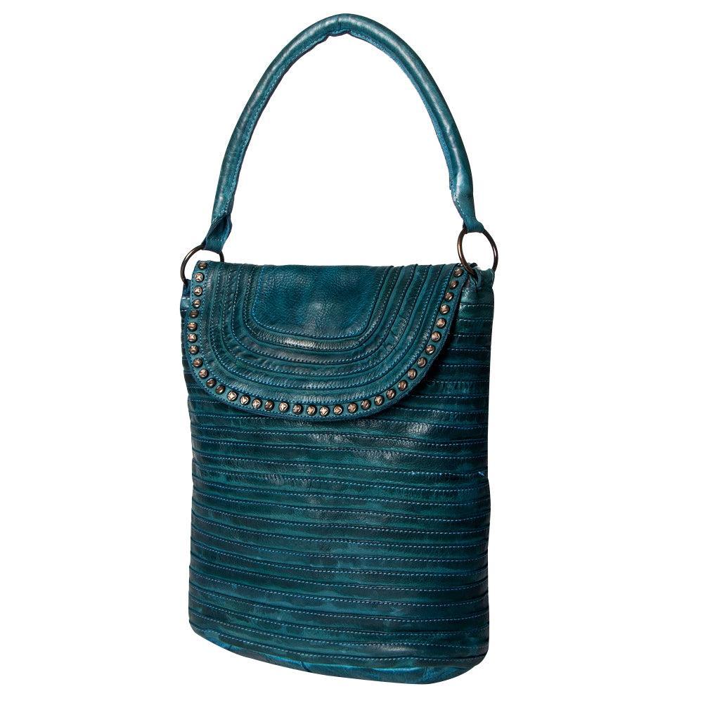 Never Mind Tote Vintage Handmade Genuine Cowhide Leather