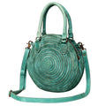 Never Mind Tote Vintage Handmade Genuine Cowhide Leather