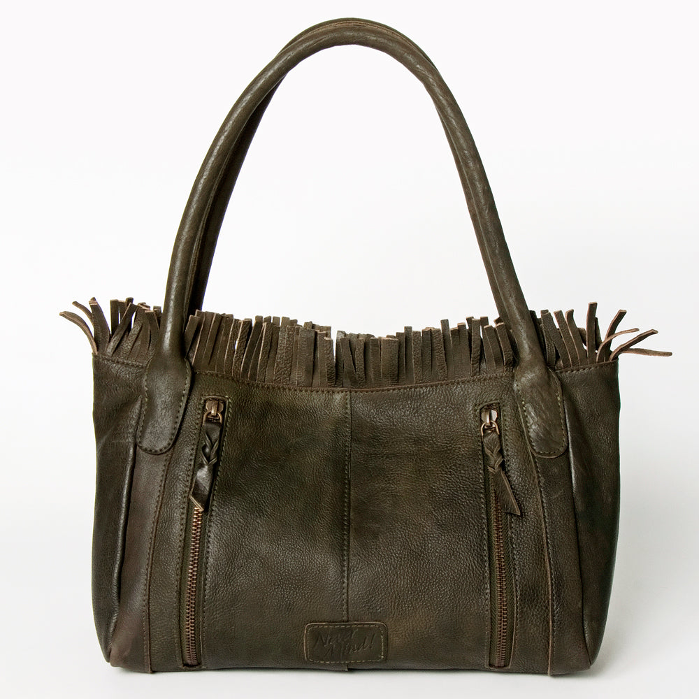 Never Mind Nmbgm110B Tote Vintage Handmade Genuine Cowhide Leather Women Bag Western Handbag Purse