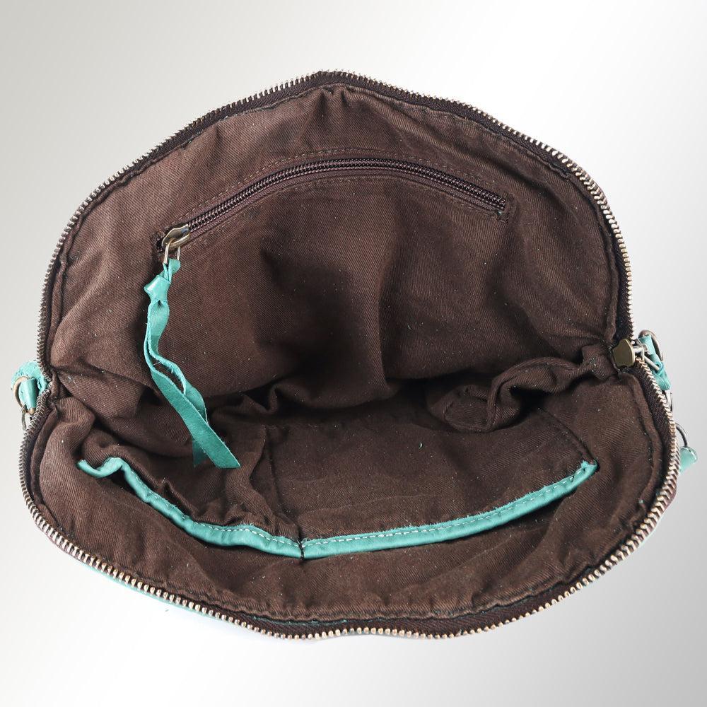 Never Mind Crossbody Vintage Handmade Genuine Cowhide Leather