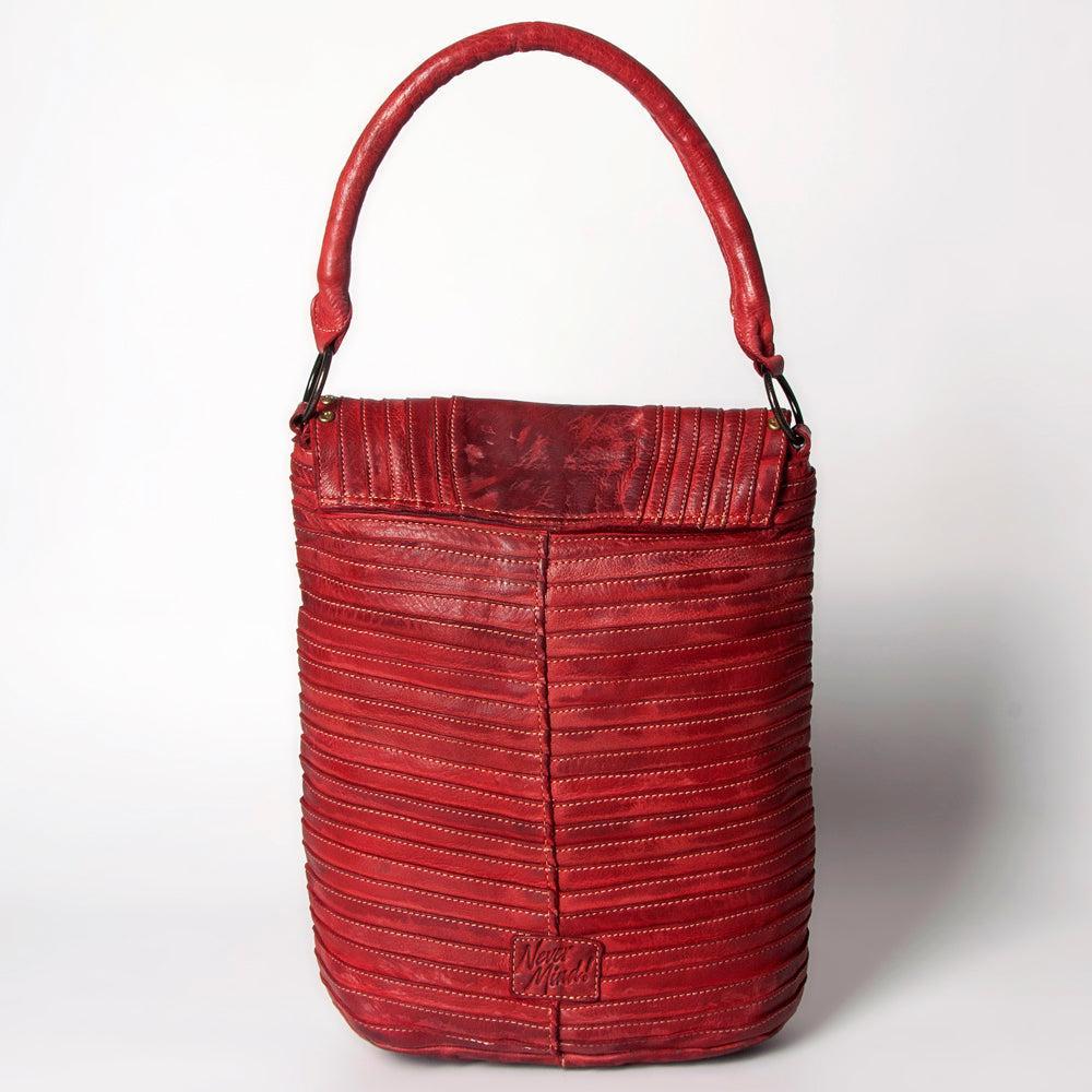 Never Mind Tote Vintage Handmade Genuine Cowhide Leather