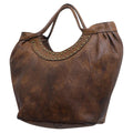 Never Mind Tote Vintage Handmade Genuine Cowhide Leather
