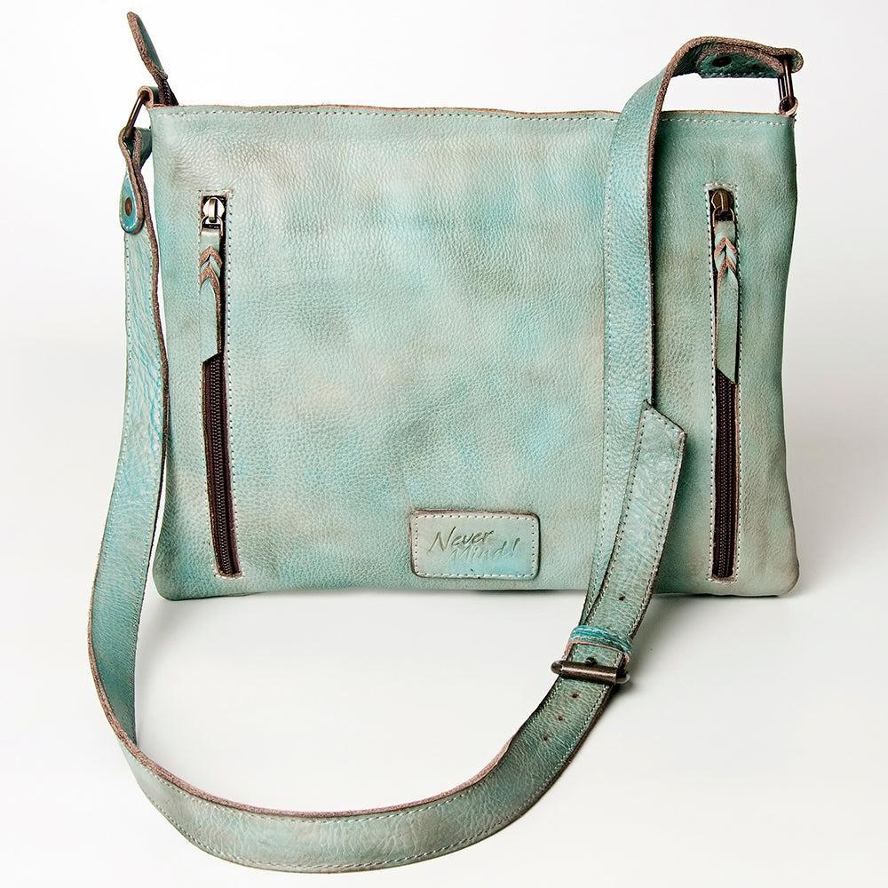 Never Mind Crossbody Vintage Handmade Genuine Cowhide Leather