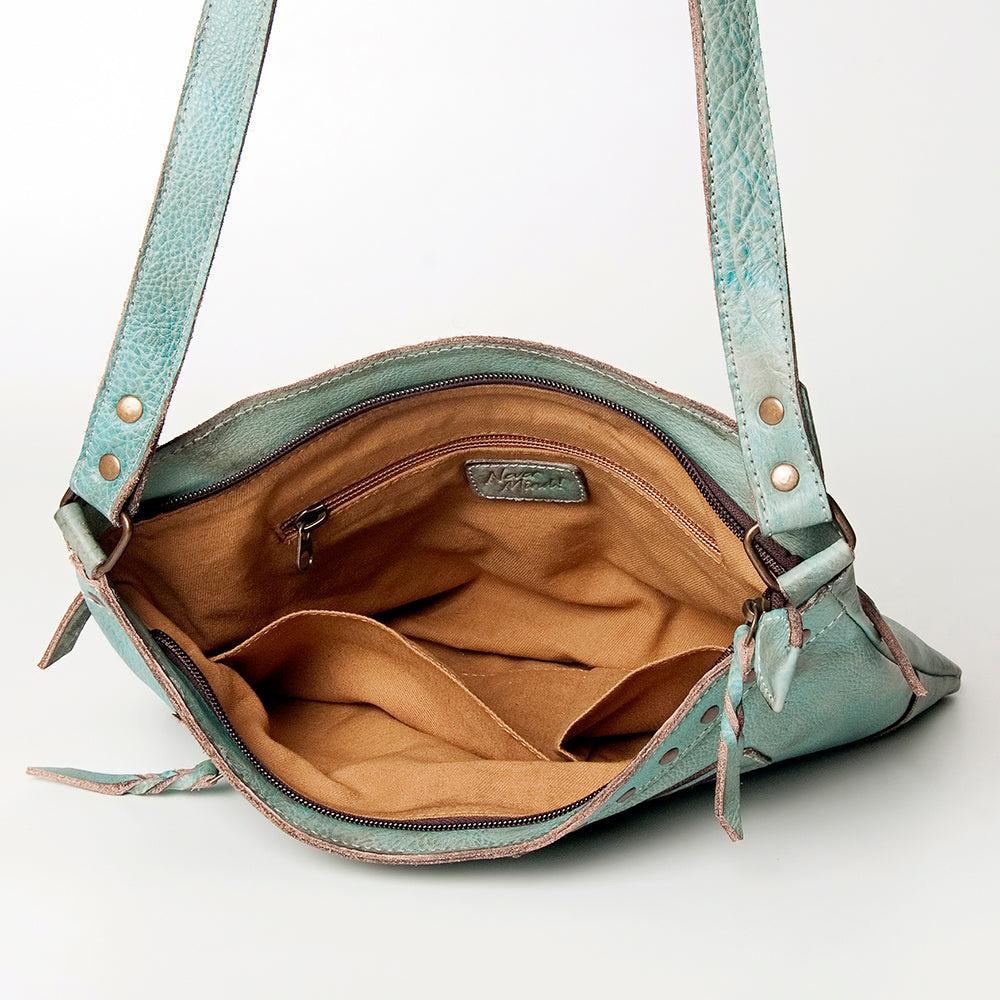 Never Mind Crossbody Vintage Handmade Genuine Cowhide Leather