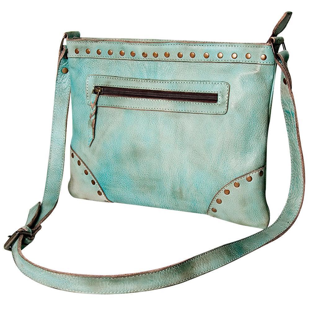 Never Mind Crossbody Vintage Handmade Genuine Cowhide Leather