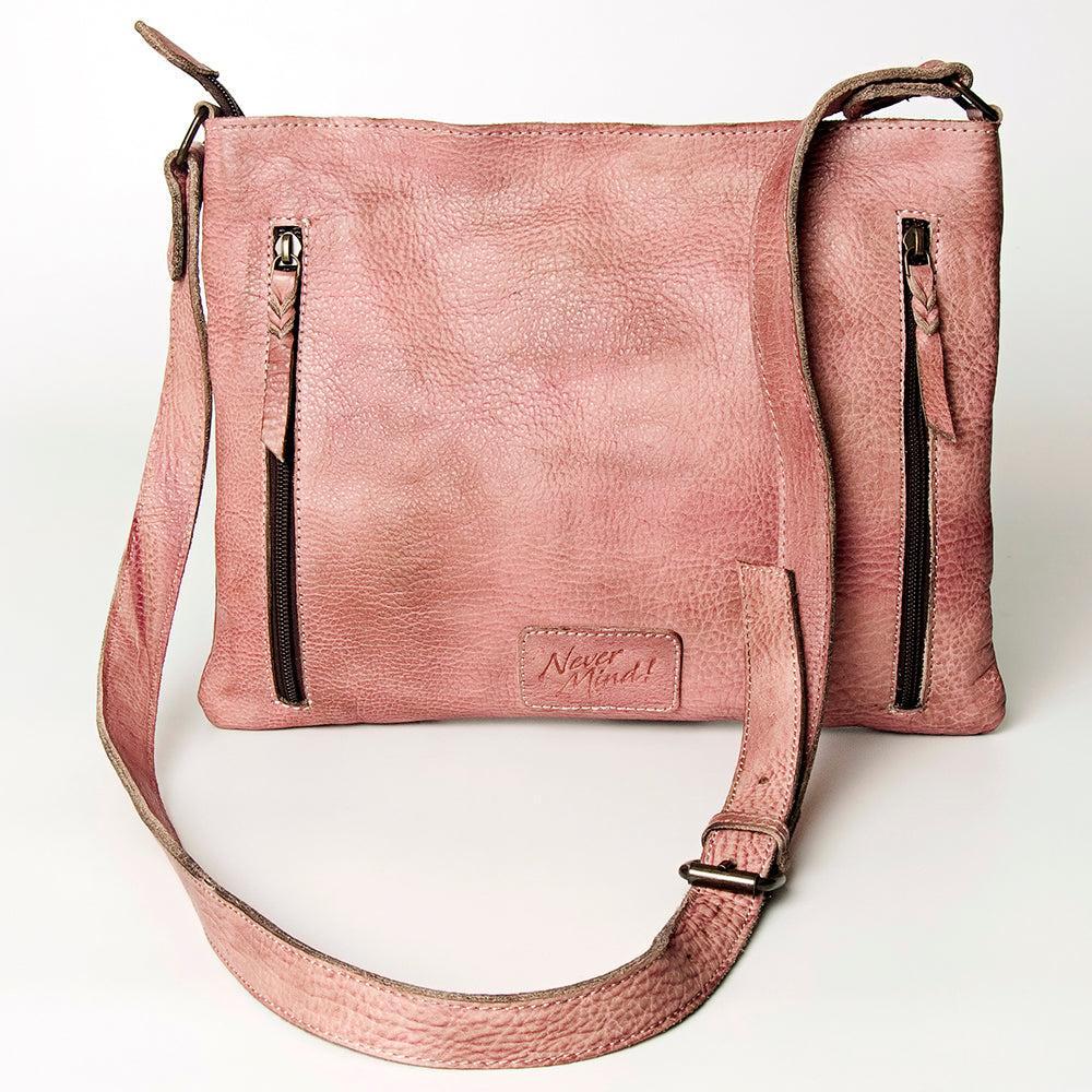 Never Mind Crossbody Vintage Handmade Genuine Cowhide Leather