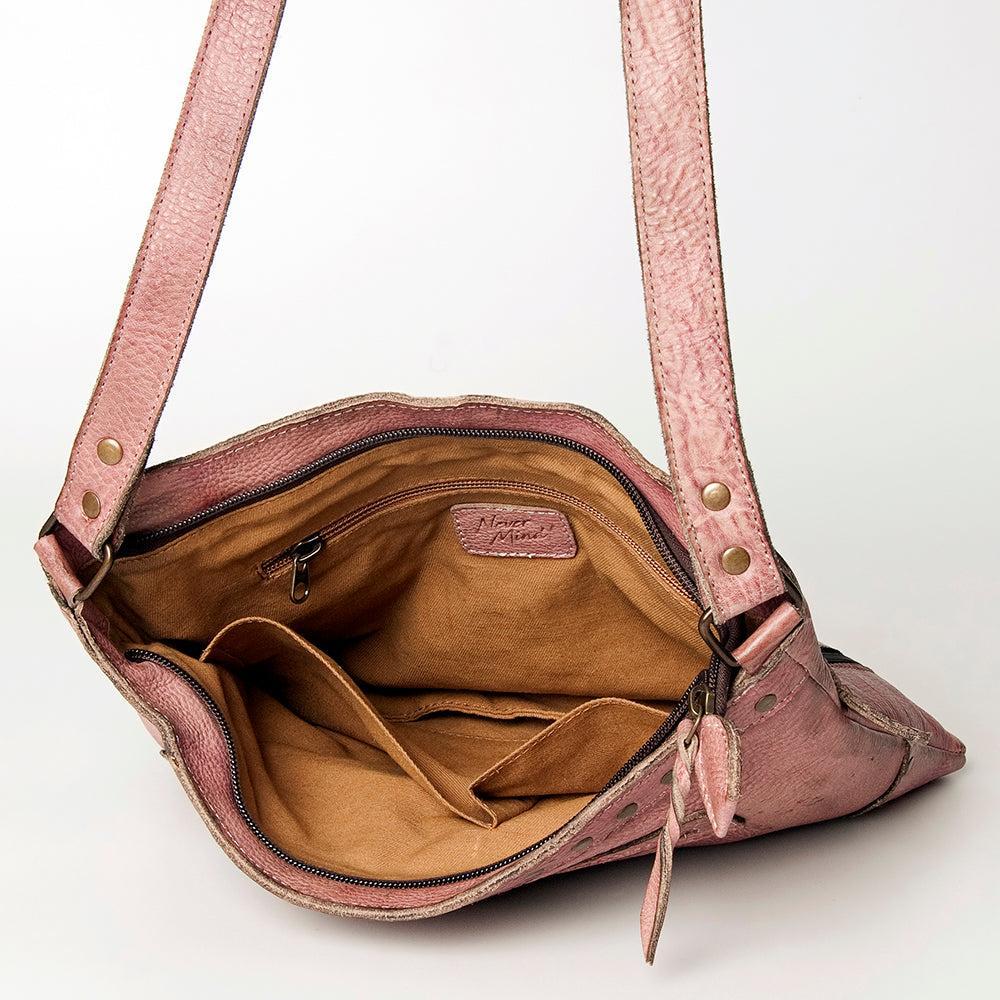 Never Mind Crossbody Vintage Handmade Genuine Cowhide Leather