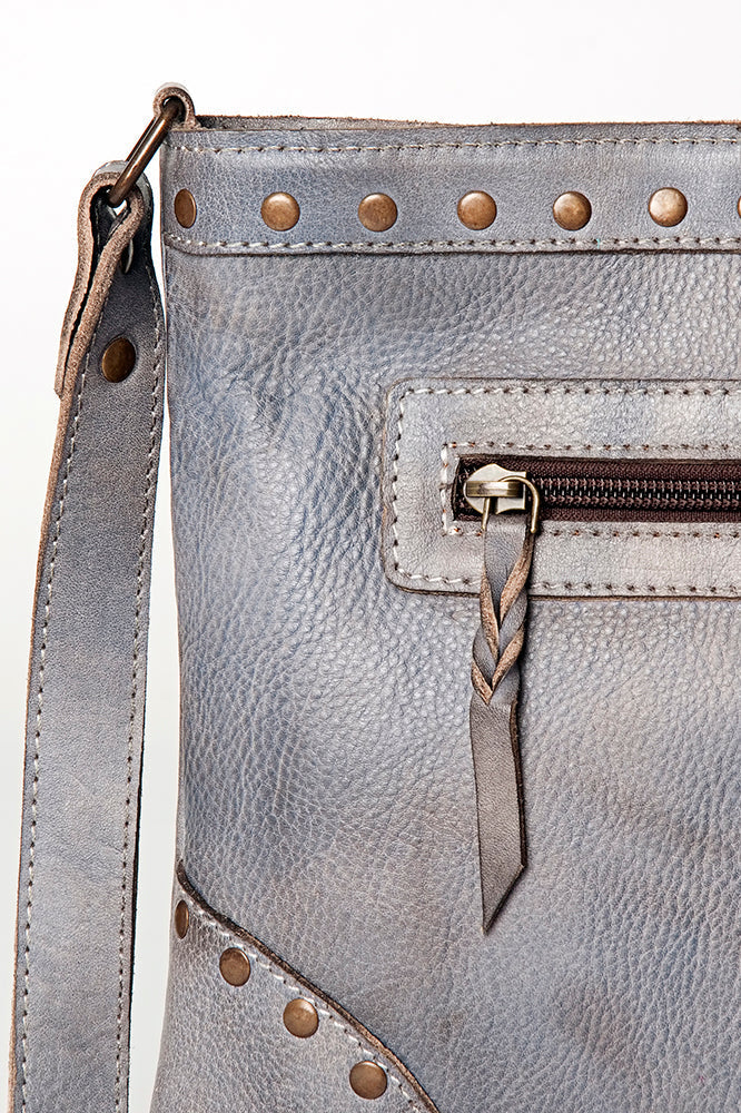 Never Mind Crossbody Vintage Handmade Genuine Cowhide Leather