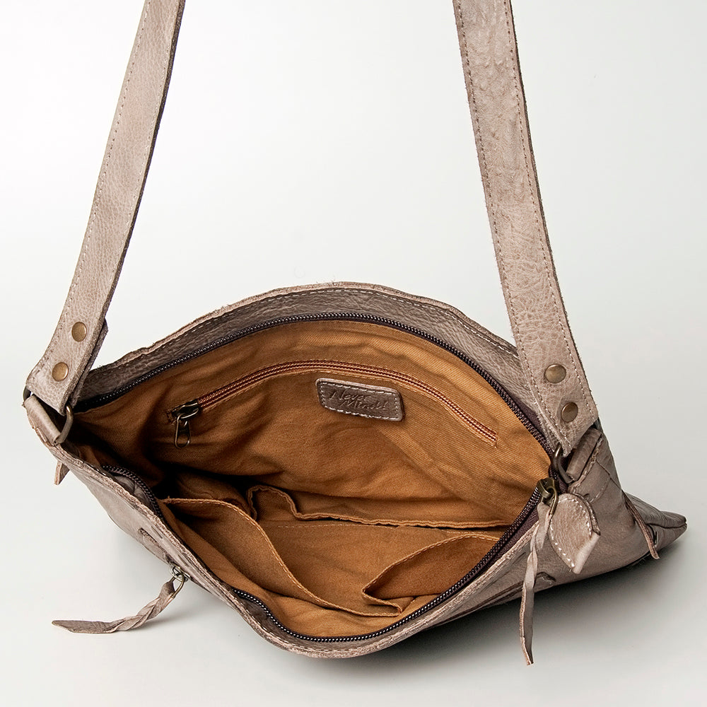 Never Mind Crossbody Vintage Handmade Genuine Cowhide Leather