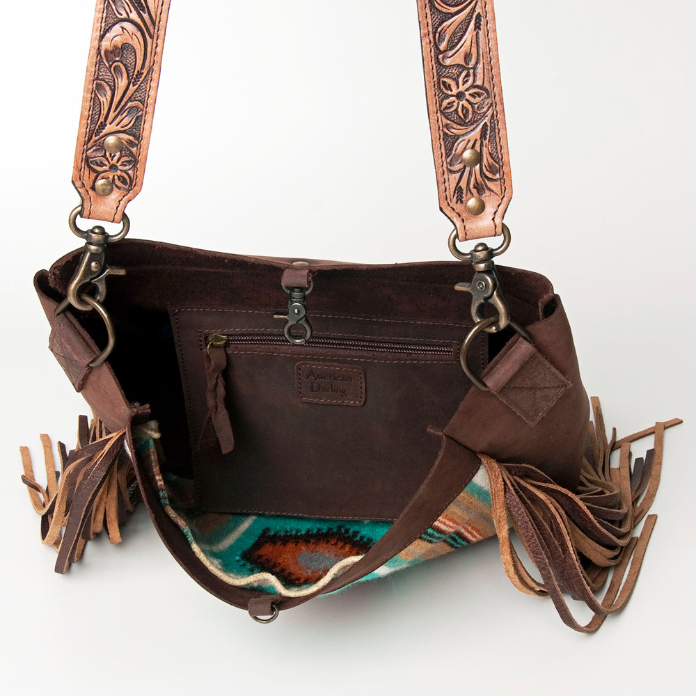 American Darling Large Crossbody Saddle Blanket Genuine Leather Western Women Bag Handbag Purse | Western Crossbody Bag | Travel Crossbody Bags | College Crossbody Bag | Casual Crossbody Bag