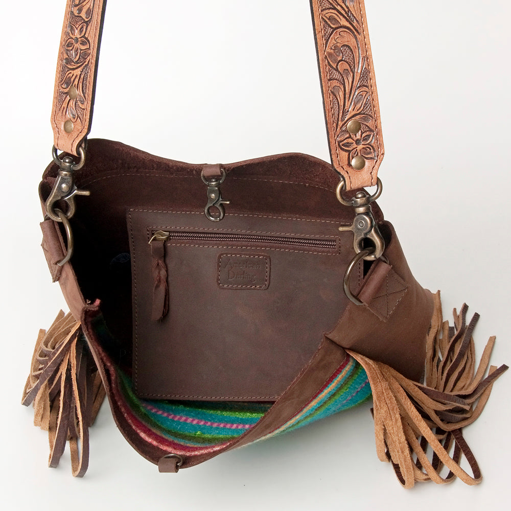 American Darling Large Crossbody Saddle Blanket Genuine Leather Western Women Bag Handbag Purse | Western Crossbody Bag | Travel Crossbody Bags | College Crossbody Bag | Casual Crossbody Bag