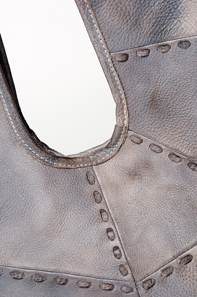 Never Mind Tote Vintage Handmade Genuine Cowhide Leather